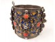 Hinged bracelet silver enamels Algeria Kabyle Berber Maghreb XXth century