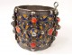 Hinged bracelet silver enamels Algeria Kabyle Berber Maghreb XXth century