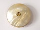 Small round box pearl antique solid gold box french nineteenth century