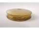 Small round box pearl antique solid gold box french nineteenth century