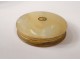 Small round box pearl antique solid gold box french nineteenth century