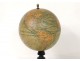 Globe world map Geographer Forest Street Buci Paris blackened wood XIXth