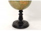 Globe world map Geographer Forest Street Buci Paris blackened wood XIXth