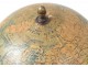 Globe world map Geographer Forest Street Buci Paris blackened wood XIXth