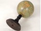 Globe world map Geographer Forest Street Buci Paris blackened wood XIXth