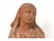 polychrome carved wooden reliquary bust reliquary XVII Holy woman