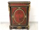 Boulle marquetry furniture bearing bronze gilded caryatids Napoleon III XIXth