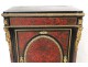 Boulle marquetry furniture bearing bronze gilded caryatids Napoleon III XIXth