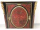 Boulle marquetry furniture bearing bronze gilded caryatids Napoleon III XIXth