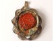 Reliquary pendant medallion St. Basil silver metal reliquary nineteenth