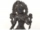 Sculpture statuette bronze Tara Bouddha bouddhisme hindou Tibet lotus XIXè