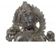 Sculpture statuette bronze Tara Bouddha bouddhisme hindou Tibet lotus XIXè