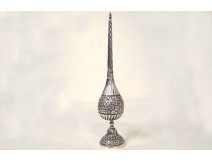 Silver fragrance lamp Morocco Maghreb floral late nineteenth early twentieth arabesque