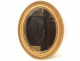 Stuccoed wood frame oval mirror gold, Napoleon III, 19th