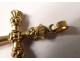 Cross pendant gold jewelry 9K solid gold cross twentieth century crowns