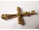 Cross pendant gold jewelry 9K solid gold cross twentieth century crowns