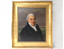 HST Table JB portrait notable gentleman. Louis Germain painting XIX