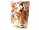 porcelain vase Japan birds flowers garden geisha nineteenth century