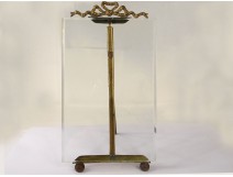 Cadre porte-photo verre laiton doré Napoléon III XIXème siècle 