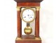 portico clock regulator cut walnut bronze columns Lesieur Paris XIX