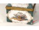 Box box polychrome porcelain ormolu scene gallant nineteenth century