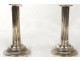 candlesticks Pair of Louis XVI gilt bronze candlesticks eighteenth century