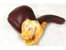 Pipe écume de mer sculpté main antique meerschaum pipe XIXème siècle