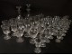 Service 41 verres carafes cristal taillé Creusot Baccarat Charles X XIXème