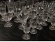 Service 41 verres carafes cristal taillé Creusot Baccarat Charles X XIXème