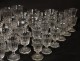 Service 41 verres carafes cristal taillé Creusot Baccarat Charles X XIXème