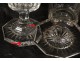 Service 41 verres carafes cristal taillé Creusot Baccarat Charles X XIXème