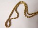 gold chain necklace twisted solid 18K gold necklace 8,84gr twentieth century