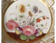 Paris porcelain saucer flowers Louis XVI Napoleon III nineteenth