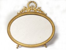 Golden brass laurel wreath picture frame style Louis XVI Napoleon III XIXth