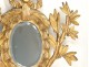 Mirror Louis XVI carved gilt stucco garlands eighteenth node ice