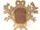 Mirror Louis XVI carved gilt stucco garlands eighteenth node ice