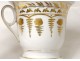 porcelain chocolate cup Paris gilding First Empire XIX century