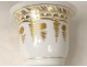 porcelain chocolate cup Paris gilding First Empire XIX century