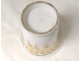 porcelain chocolate cup Paris gilding First Empire XIX century