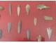 Collection 16 points Breton prehistoric flint arrow Brittany arrow