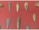 Collection 16 points Breton prehistoric flint arrow Brittany arrow