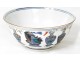 Coupe porcelaine chinoise blanc-bleu ducai fleurs chauve-souris Guanxu XIXè