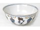 Coupe porcelaine chinoise blanc-bleu ducai fleurs chauve-souris Guanxu XIXè