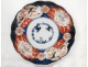 Assiette porcelaine Imari Japon fleurs chauves-souris XIXème siècle