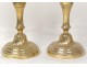 Pair candlesticks candlesticks Louis XVI gilt bronze candlestick twisted XVIIIè