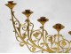 candelabra pair altar candlesticks church fires 7 ormolu flowers nineteenth