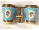 theater binoculars brass gilded enamel polychrome flowers Napoleon III nineteenth