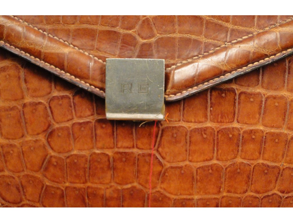 sac hermes crocodile vintage