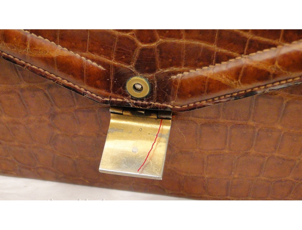 sac hermes crocodile vintage