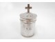 Oil bulb solid silver cross SC nineteenth century